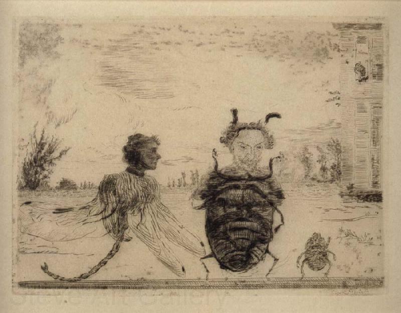 James Ensor Strange Insects Spain oil painting art
